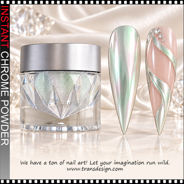 INSTANT CHROME POWDER – AURORA GREEN 0.2 G. #18