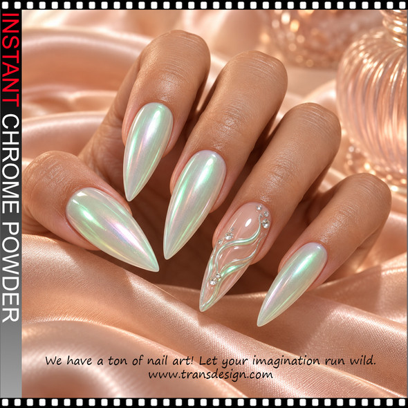 INSTANT CHROME POWDER – AURORA GREEN 0.2 G. #18