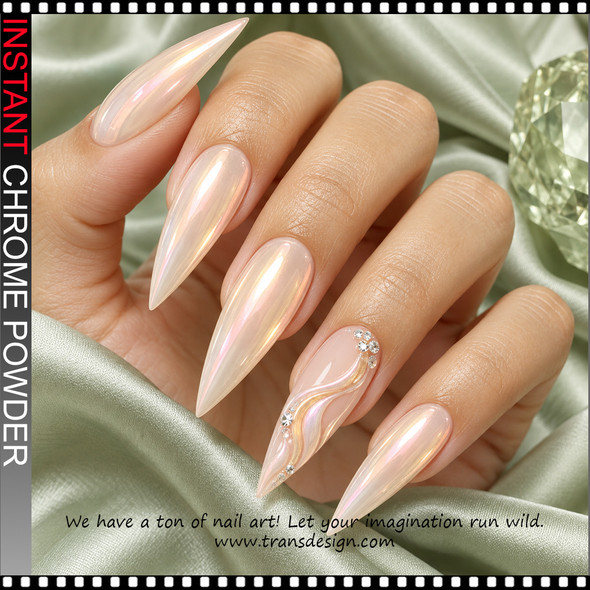 INSTANT CHROME POWDER – AURORA PEACH 0.2 G. #22