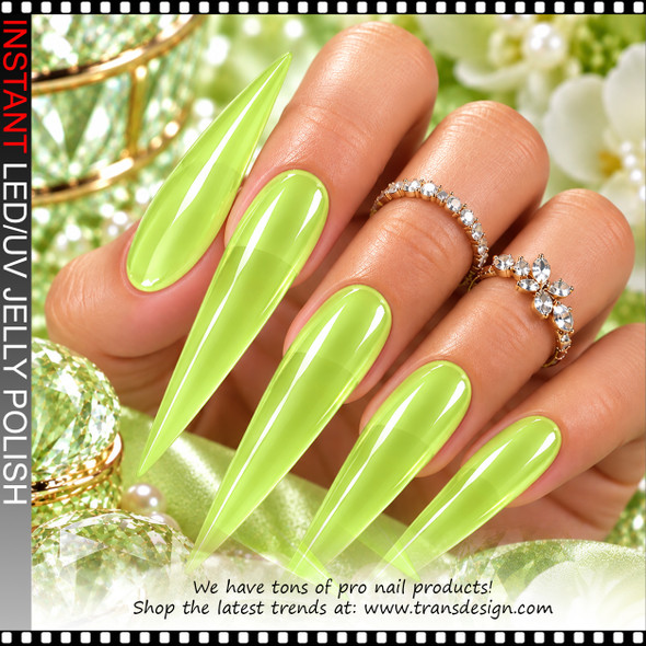 JELLY GEL POLISH – PRETTY LIME 0.5 OZ.