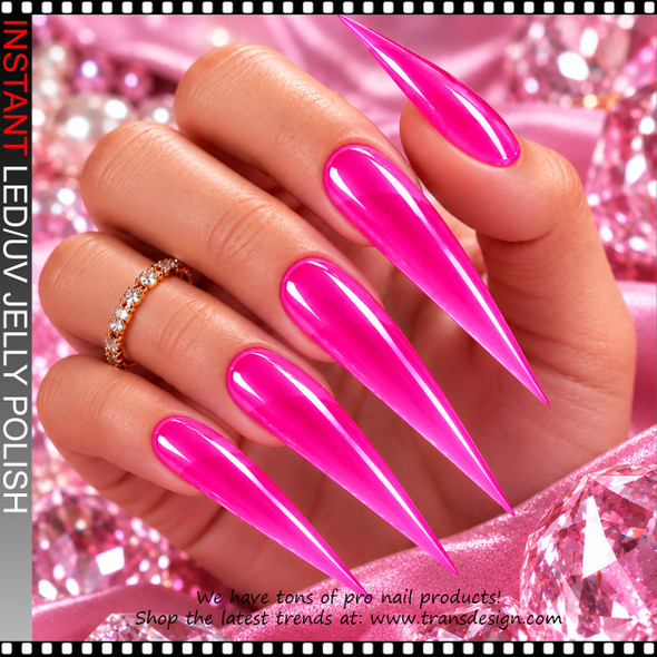 JELLY GEL POLISH – HOT POT PINK 0.5 OZ.
