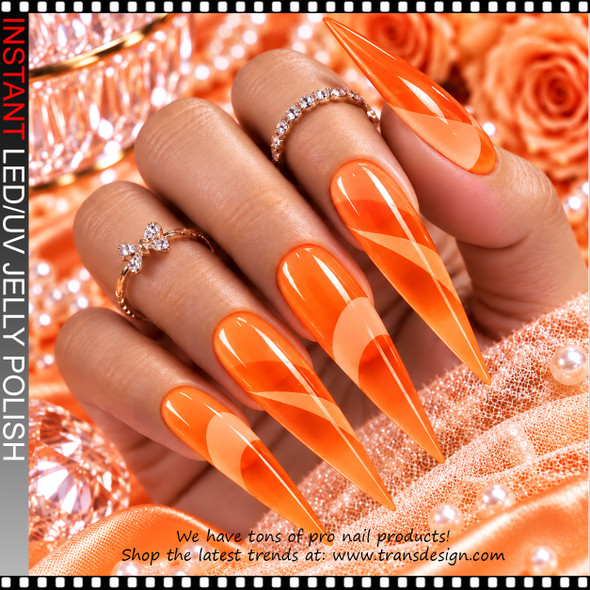 JELLY GEL POLISH – PEACH SQUARE 0.5 OZ.