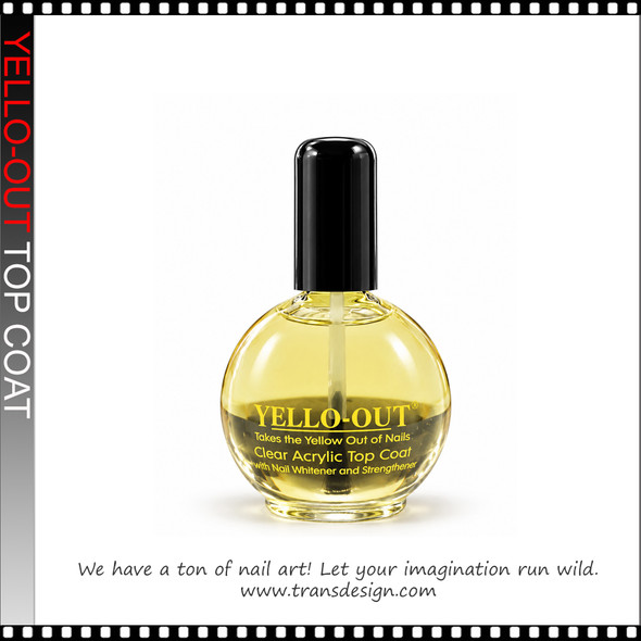 YELLO-OUT CLEAR ACRYLIC TOP COAT 2.5 OZ.