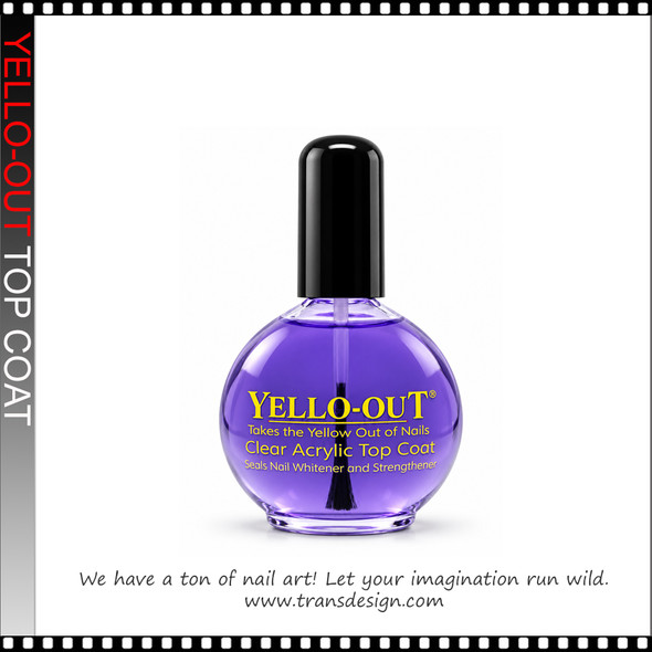 YELLO-OUT CLEAR ACRYLIC TOP COAT 2.5 OZ.