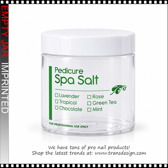 FANTASEA IMPRINTED PEDICURE SPA SALT JAR, 16 OZ *