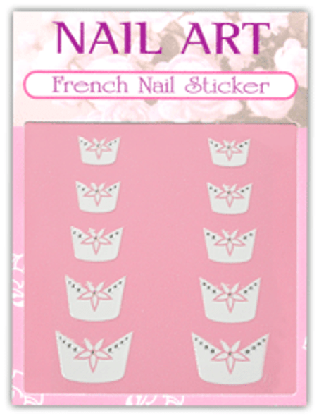 NAIL STICKER Brands Name, LOUIS VUITTON, French Edge #D039