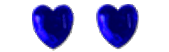 Rhinestone - Heart Sapphire Size: 3mm 144ct