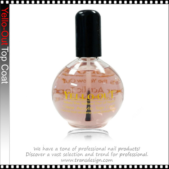 YELLO-OUT Crystal Clear Acrylic Top Coat 2.5oz.