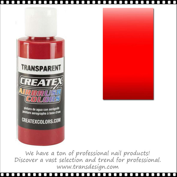 CREATEX AIRBRUSH Transparent Brite Red 2oz. #5117