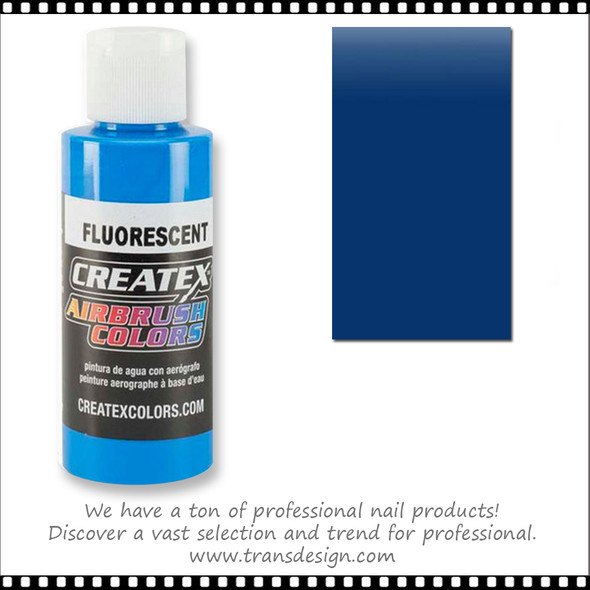CREATEX AIRBRUSH Fluorescent Blue 2oz. #5403