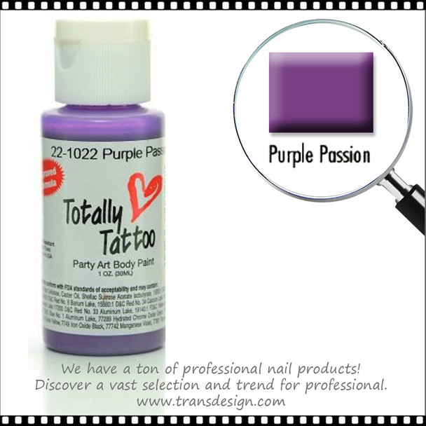 BADGER Totally Airbrush Tattoo Colors  - Purple Passion