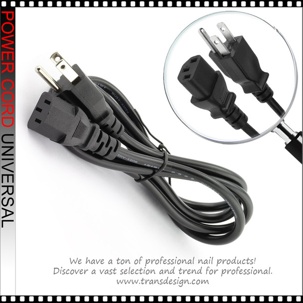 POWER CORD Salon Equipment, Universal 6' Length