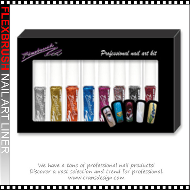 FLEXBRUSH Lacquer Base, Kit #4 (8 colors)