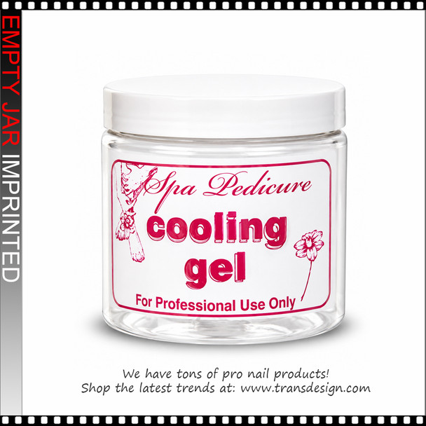 EMPTY JAR - Imprinted  "COOLING GEL" 16oz.