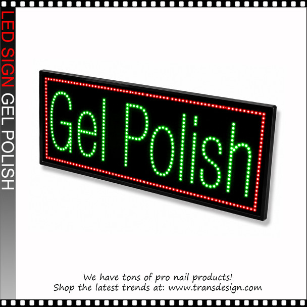 LED Sign - Gel Polish 27'' x 11'' x 1" ( Pick Up Only )