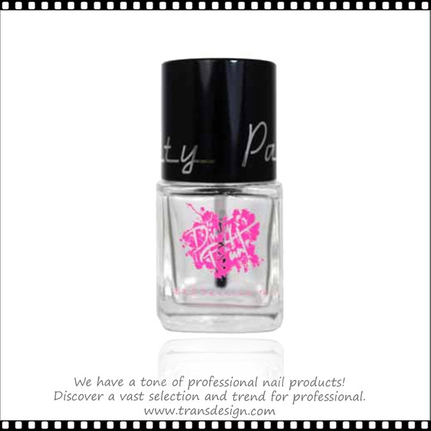 EMPTY GLASS BOTTLE -  Imprinted Pink "DIRTY PAINT" 0.5oz 108/Tray