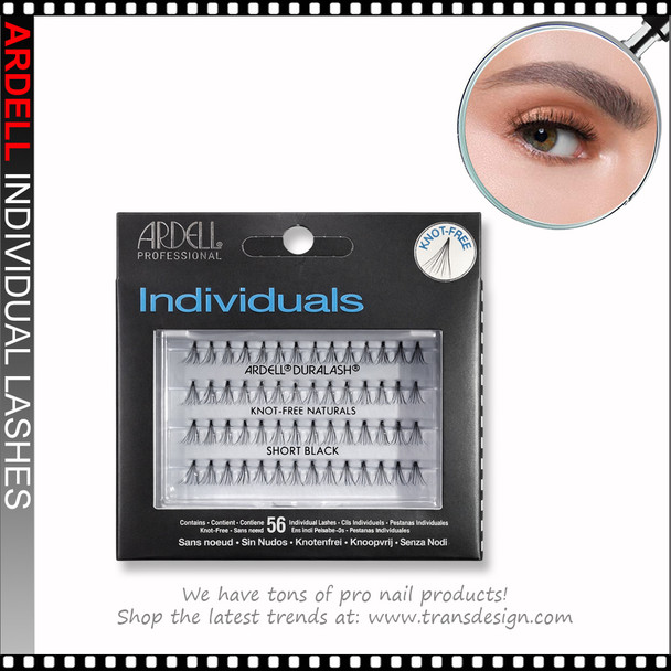 ARDELL DURALASH Natural Individual Knot-Free Flares Short, Black 72/Box