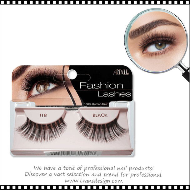 ARDELL Fashion, Natural Lashes #118 Black #61810