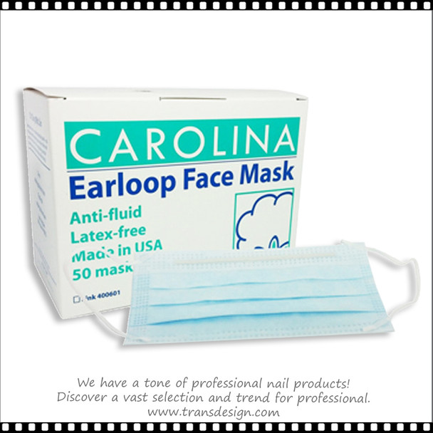 CAROLINA Blue Face Masks 6 Boxes/Case (Made In The USA)