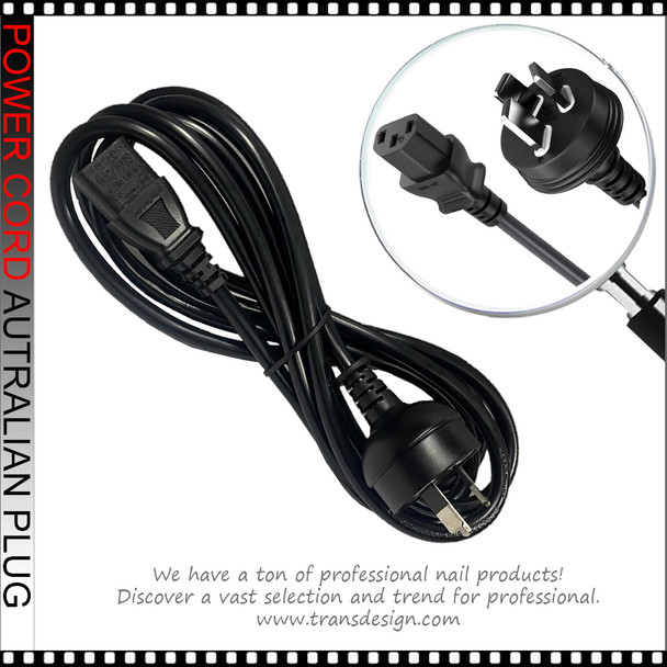 POWER CORD Australian Salon Equipment, Computer, 6" Length