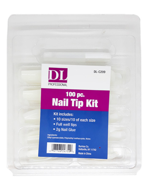 DL TIP Pro Nail Natural Tip Kit 100/Case