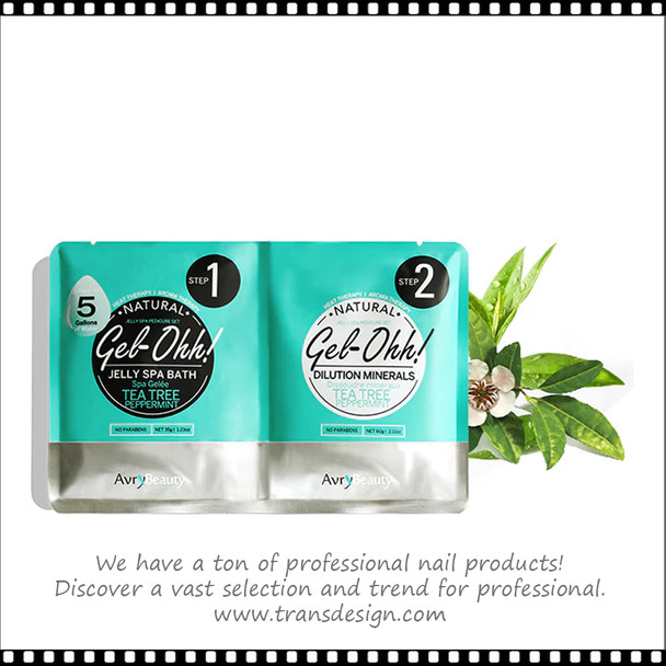 AVRY BEAUTY GEL-OHH! Natural Jelly Spa Pedicure 30 Set TEA TREE & PEPPERMINT