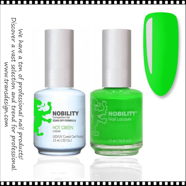 LECHAT NOBILITY Gel Polish & Nail Lacquer Set - Hot Green