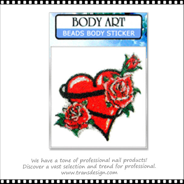 BODY ART- Glitter Body Sticker Heart