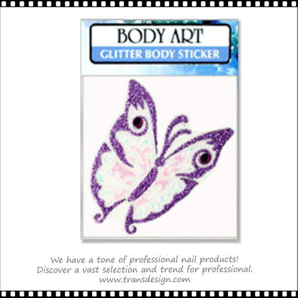 BODY ART- Glitter Body Sticker Butterfly2