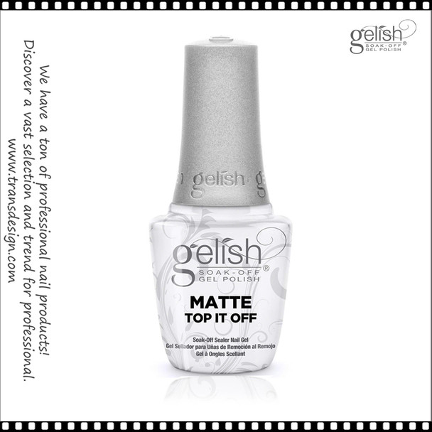 GELISH Matte Top It Off Soak-Off Sealer Gel 0.5oz.