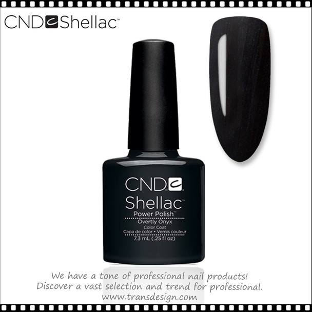 CND SHELLAC Overtly Onyx 0.25oz.