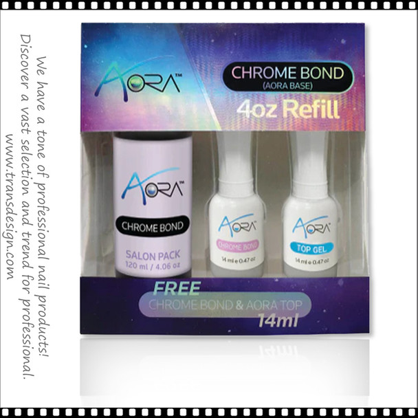 AORA-Chrome Bond Gel 4oz FREE Chrome Bond & Top 0.5oz