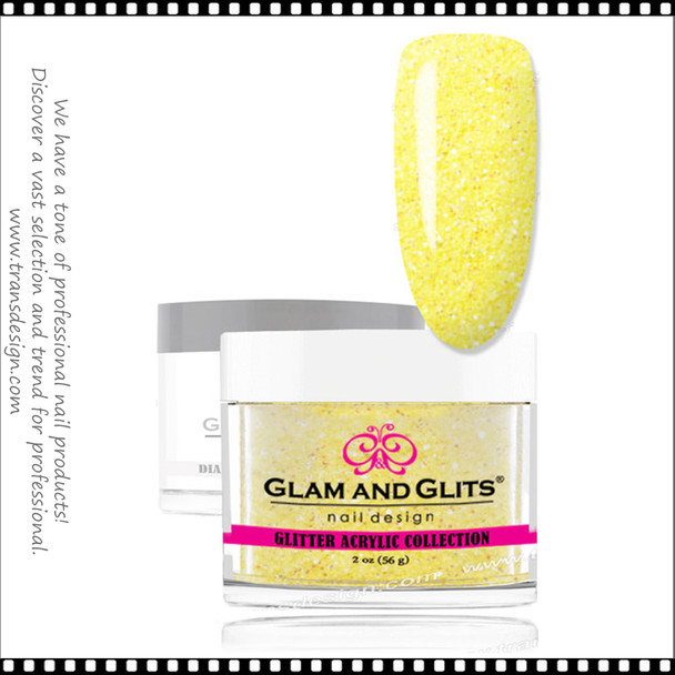 GLAM AND GLITS Glitter Collection - Yellow Crystal 2oz.