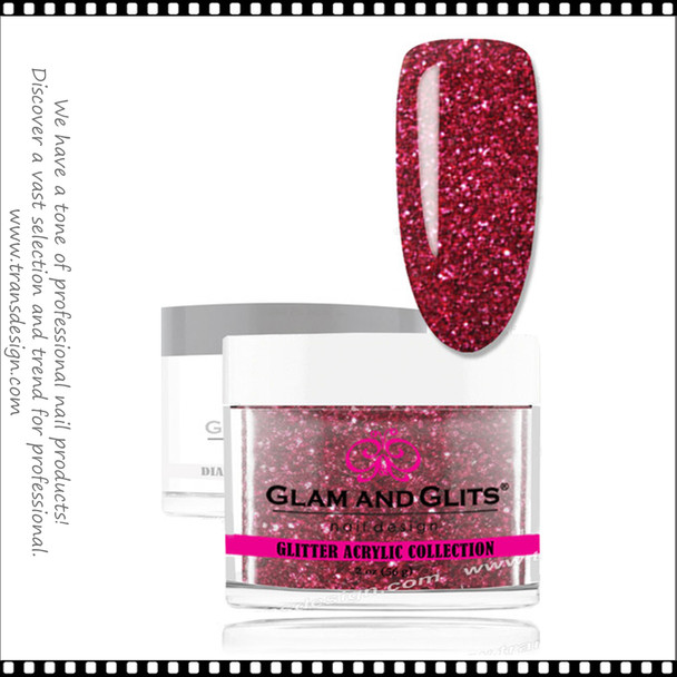 GLAM AND GLITS Glitter Collection - Burgundy Red 2oz.