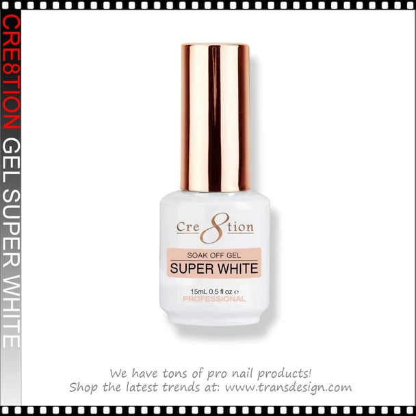 CRE8TION Super White Gel 0.5oz. 