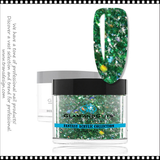 GLAM AND GLITS Fantasy Acrylic - Ever Green 1oz.