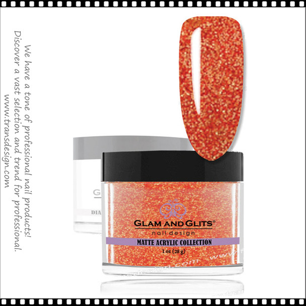 GLAM AND GLITS Matte Acrylic - Orange Brandy 1.oz #MA634