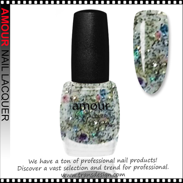 AMOUR Nail Lacquer - Sparkle Champagne 0.56oz AMOUR Nail Lacquer - Sparkle Champagne 0.56oz