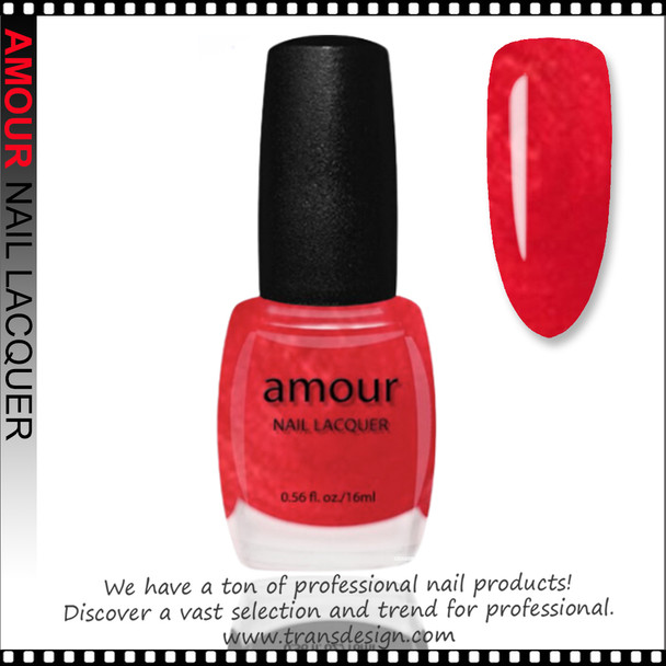 AMOUR Nail Lacquer - Candy Apple Red 0.56oz