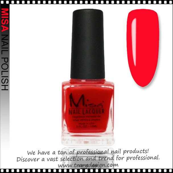 MISA Nail Lacquer - Red Garter 0.5oz * 