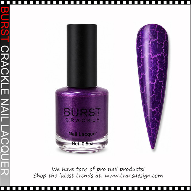 BURST CRACKLE Nail Lacquer - Violet Flame  #5