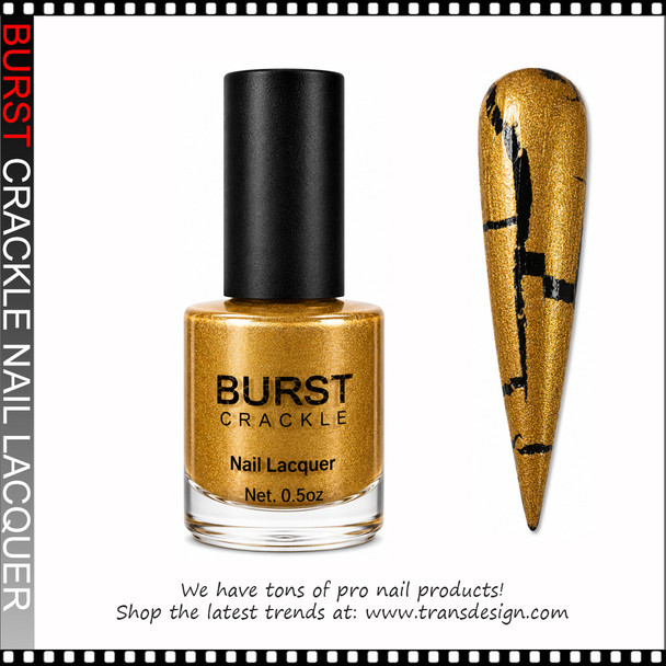 BURST CRACKLE Nail Lacquer - Buckingham Gold  #18