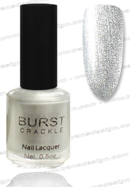 BURST CRACKLE Nail Lacquer - Silver Chain  #16