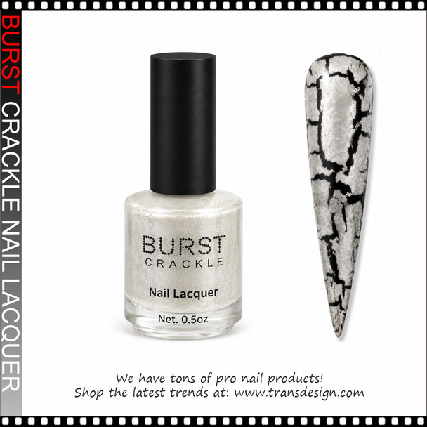 BURST CRACKLE Nail Lacquer - Silver Chain  #16