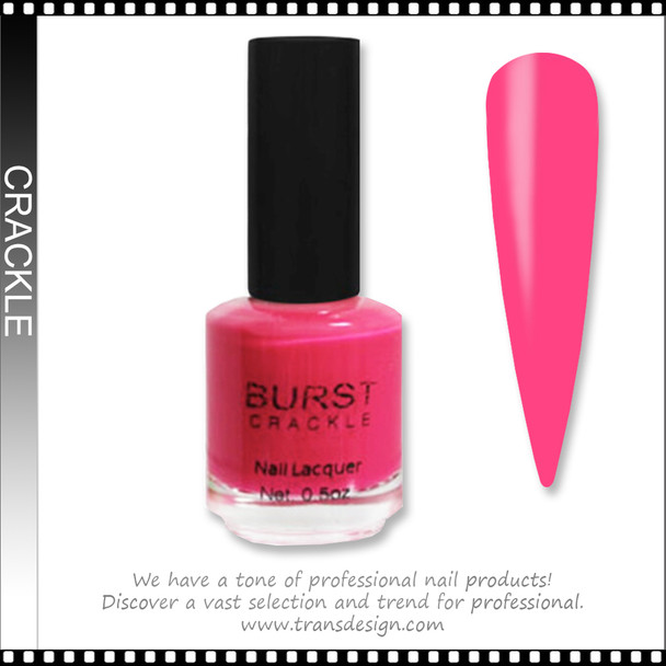 BURST CRACKLE Nail Lacquer - Pretty-N-Pink #7