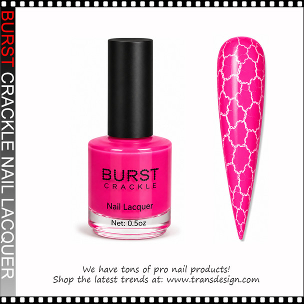 BURST CRACKLE Nail Lacquer - Pretty-N-Pink #7