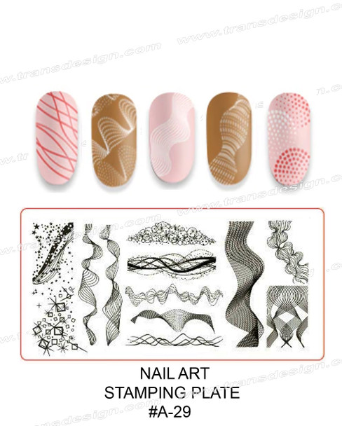 NAIL STAMPING Plate #A-29