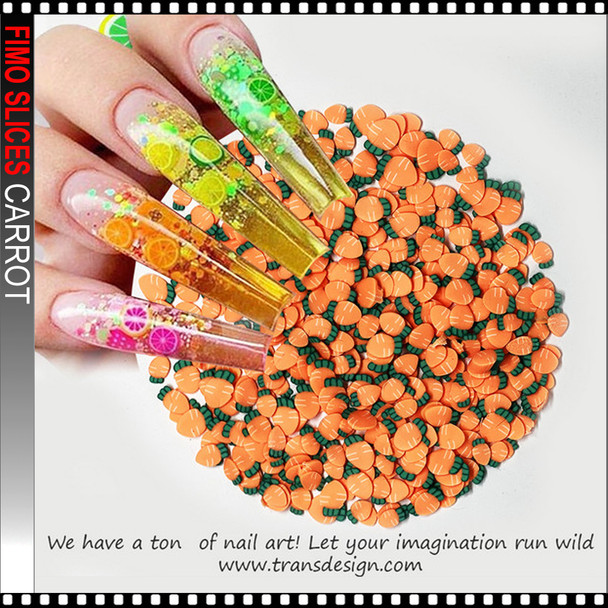 FIMO SLICES Carrot 300/Pack