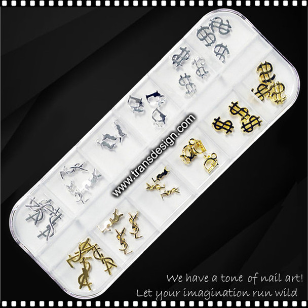 NAIL CHARM ALLOY Brands Name Logo 36/Case #XF-C90