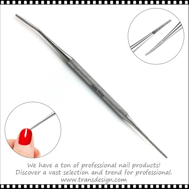 SATIN EDGE Ingrown Toenail File Double-sided 5.25" #72017